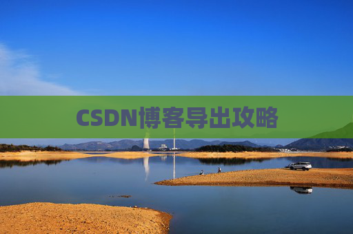 CSDN博客导出攻略